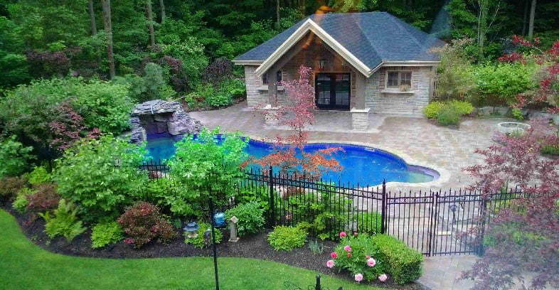 Pool House Backyard Project Custom Building