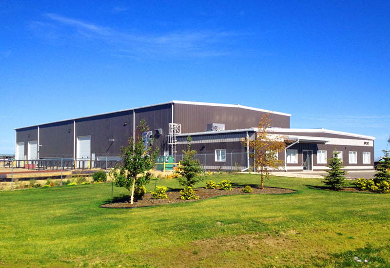 Prefabricated industrial steel buildings with office and attached warehouse