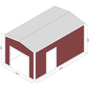 12x20x10 Prefab Steel Building Kit