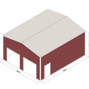 25x30x14 Prefab Steel Building Kit